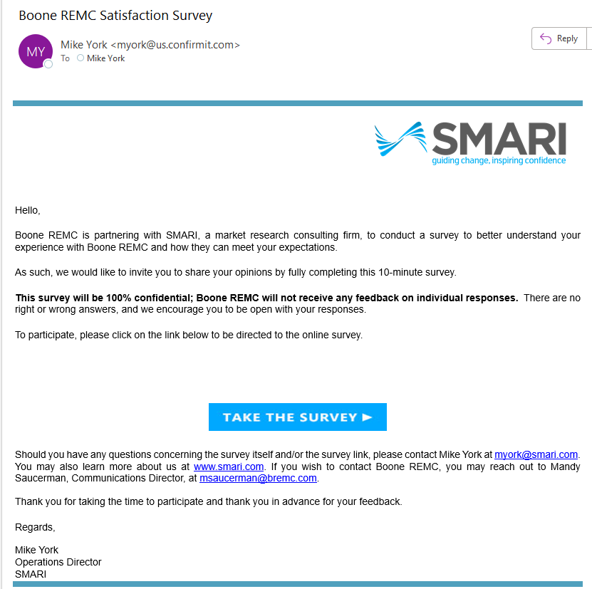 email invitation