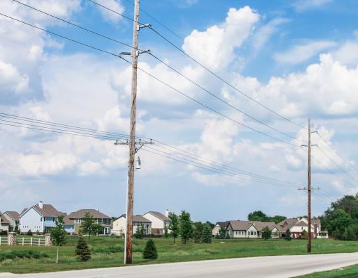 lines and homes